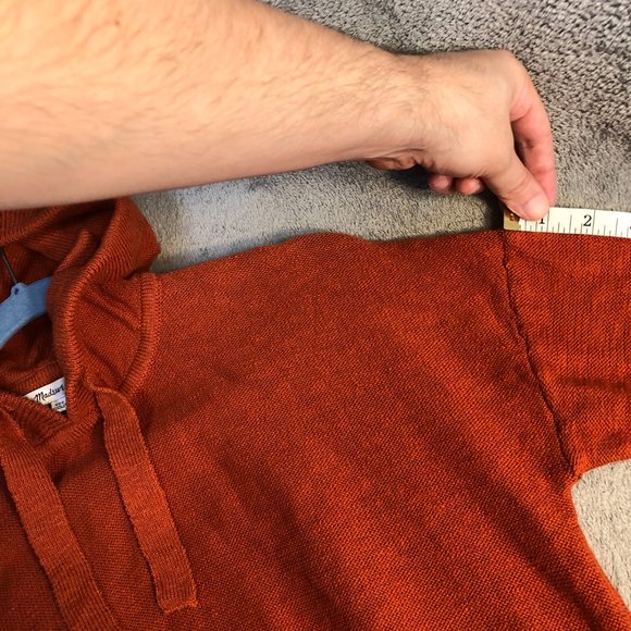 Madewell Women's XXS Claireview Hoodie Sweater Maple Glow NC682 MSRP $90 - Picture 13 of 14